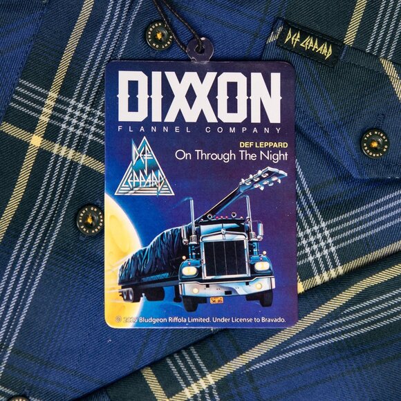 DIXXON Flannel x DEF LEPPARD - ON THROUGH THE NIGHT - Collab Flannel - Men's M - Picture 4 of 12